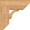 Ekena Millwork Imperial Slat Smooth Bracket w/ Offset Brace, Western Red Cedar, 7 1/2"W x 18"D x 18"H BKT0806X18X18IMP06SWR - alternate 4